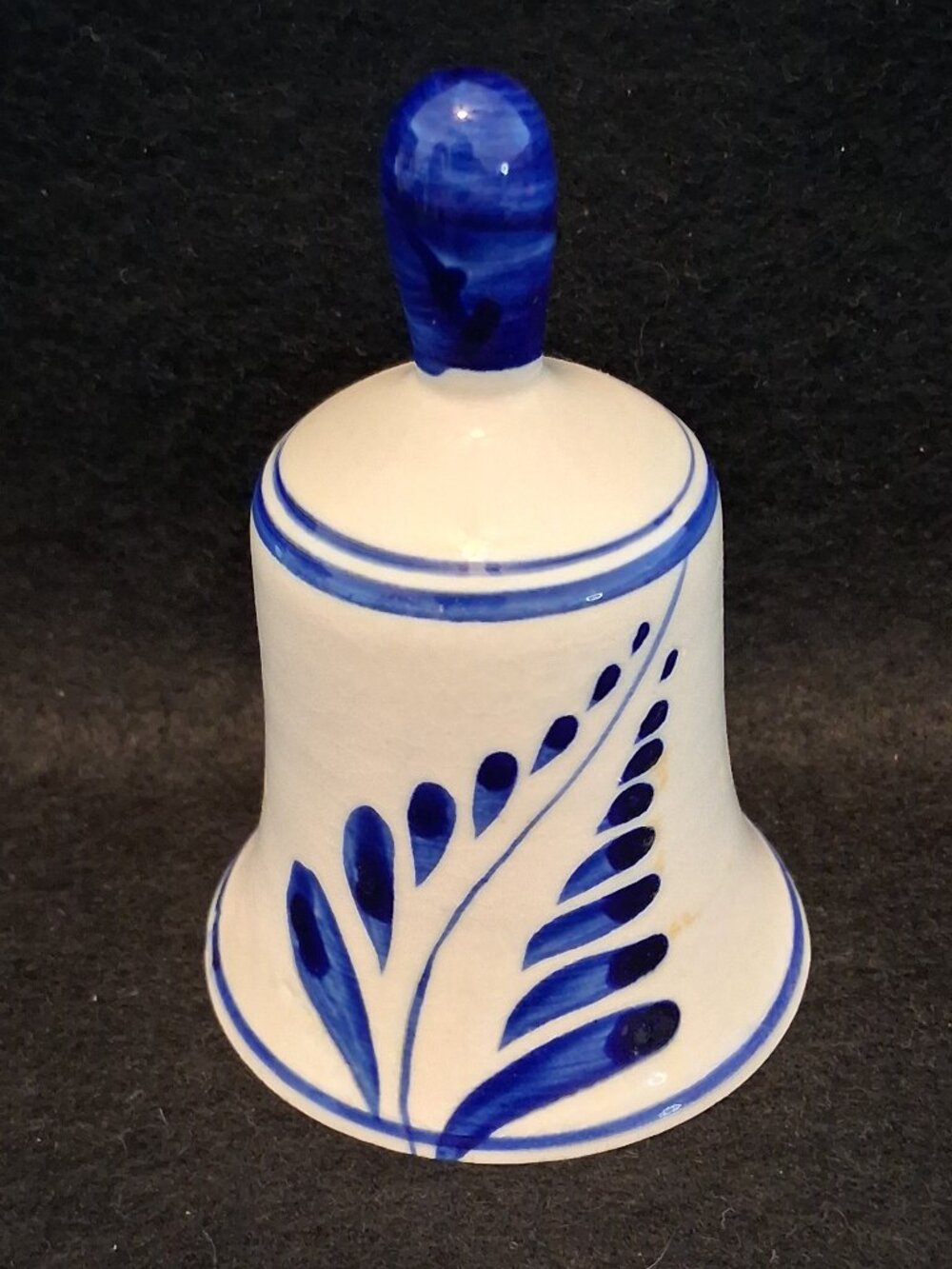 Vintage (1970s-1980s) Hand Painted Delft Blue Holland Windmill Ceramic Bell - Picture 2 of 6